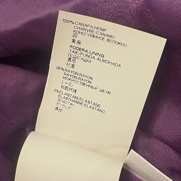 NWT! Versace Hemp Skirt IT 42 Gianni Versace Inside Label PURPLE Pencil MEDUSA - Picture 15 of 16